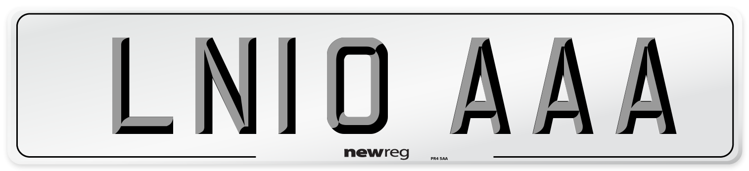 LN10 AAA Number Plate from New Reg
